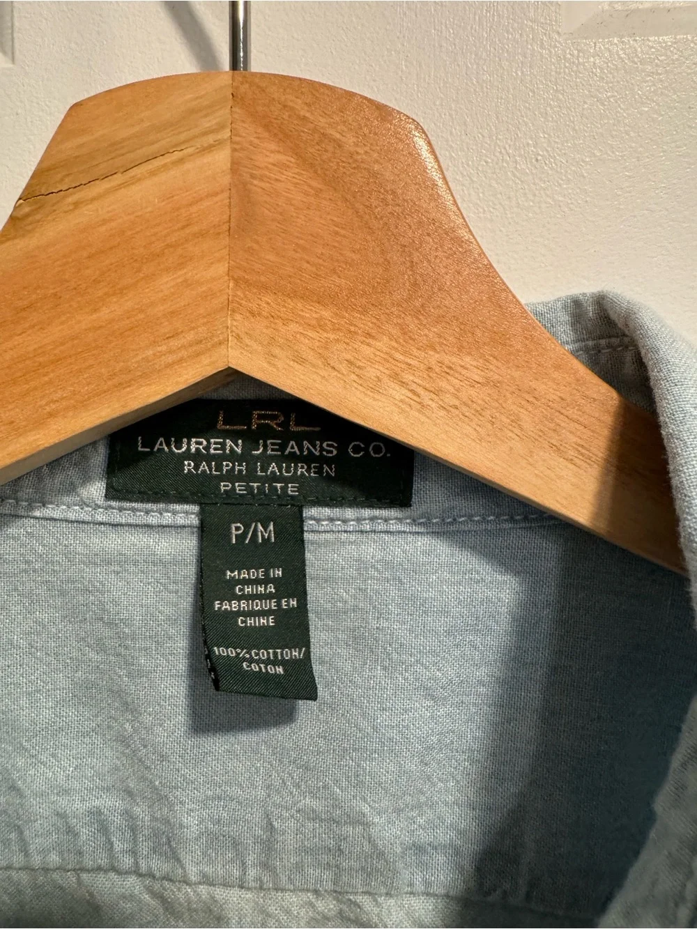 Lauren Ralph Lauren cotton chambray shirt - Picture 2 of 2